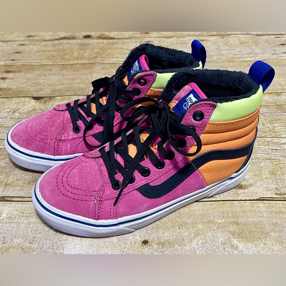 Vans SK8-Hi 46 MTE DX Pink Yarrow Tangerine Scotchgard Women's Size 6.5